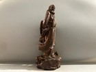 Chinese Natural Eaglewood Hand-carved Exquisite Bodhidharma Buddha Statue 8567