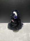 Applause Black Cat Plush Kitten Pink Bow Stitch Nose Sitting 8  Toy Pet Lovey