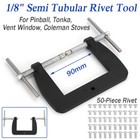 Vent Window Riveter Tool For 1 8  Semitubular Rivets Fixt Dies For Pinball Tonka