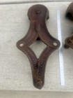 Antique 12  Cast Iron Barn Door Rollers Allith-prouty Co  No 2 1901   1903