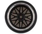 Yeah Racing Spec D Pre-mounted Drift Tires W ls Mesh Wheels  chrome gold   4 
