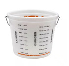 5 Qt  Small Paint And Adhesive Mixing Bucket W handle And Measurement Lines  New