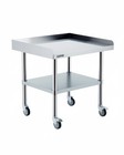 Nsf Stainless Steel Prep Table With Wheels Mobile Prep Station Work Table Unit