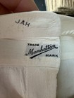 Lot Of 2 20   s Manhattan Bib Front Tuxedo Dress Shirt Open Back Cotton Size 15 33