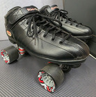 Riedell R3 Cayman Black Quad Roller Skates Size 13 Used In Great Condition Clean