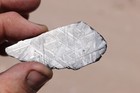 Muonionalusta Etched  Meteorite  Slice Weight 25 3 Grams 2 5 Inches