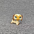 Littlest Pet Shop Custom Ooak Lps Dachshund Dog Yellow Heart Hand Painted