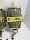 2  1970   s Vintage Olympia Beer Lighted Wall Sconce Bar Light Sign Advert Works 