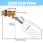 1 2 Inch Float Valve Water Level Control Auto Fill Valve Brass Abs For Tank Pool