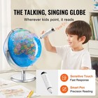 9   World Globe Earth Ocean Rotating World Map Geography For Kids Gift