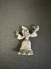 Spoontiques 1986 Pewter 629 Wizard Or Sorceress Holding Crystal Ball Vintage