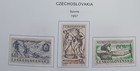 Czechoslovakia- 1957 - Lot Of Stamps  On Album Page - Used