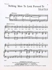 Nothing More To Look Forward To Sheet Music Kwamina 1961 Musical Flop Adler