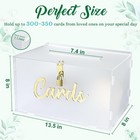 Frosted Acrylic Wedding Card Box With Lock  Large Gift Card Box For Wedding R   