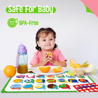 6 Pack Placemats For Kids  Non-slip Washable  Reusable Alphabet  Number  Shape  