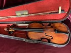 Vintage Restoration Project Violin For Repair With Coffin Case