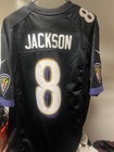 Nike Dri-fit Baltimore Ravens Alternate  black   8 Lamar Jackson Jersey  Xl 