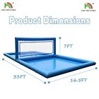 33ft Inflatable Volleyball Court Outdoor Water Volleyball Pool For Sports Game