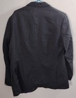 Marks   Spencer Sartorial Suit Jacket 42s Charcoal Pinstripe Alfred Brown Wool