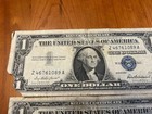 1957 Series Blue Seal  1 Silver Certificates  57  57a   57b Circulated Lot Of 3