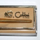 Vintage Colibri Of London Ballpoint Pen Diamond Pattern Gold Metal