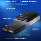 Pyle Capture Card 4k Usb3 1 Hdmi-to-usb Audio-video Record