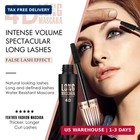 4d Silk Fiber Lash Mascara- Waterproof Mascara Black Volume And Length  Easily T