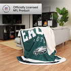 Foco Nfl Unisex-adult Nfl Team Logo Sherpa Fleece Plush Throw Blanket - 60  X 70