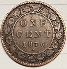 1876-h Canada One Cent Foreign Coin