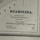 Antique 1888 Map Of South Carolina 13 5   x11    5   