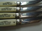 Lot Of 4 Worlds Fair 1982 Knoxville Tenn  Folding Pocket Knives Souvenir