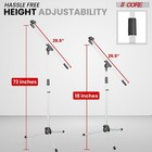 5 Core Microphone Stand Floor Height Adjustable W Extending Telescoping Boom Arm
