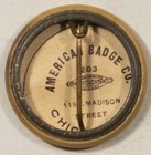 1904 Teddy Roosevelt 1  First Voters Club Button - Exc nm With Back Paper 