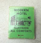 Spartan Motel Sparta Wisconsin Matchbook Cover Vintage Northwoods Advertising 