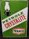 Porcelain Petrole Crystalite Enamel Metal Sign Plate Size 17  X 12  Inches