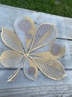 Vintage George Briard Glass Gold Plates Serving Tray - Mid Century