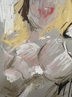 Pastel Portrait Figure Painting On 9   x12    Paper Modern Art Original Signed
