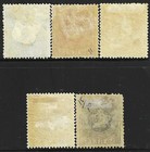 Angola  portuguese  1881  10-15 Mint h  portuguese Crown  Full 2nd Set Vf Fog