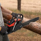 58cc Gasoline Chainsaw Gasoline Powered Chain Saw Engine Cutting 2 Cycle 18  Bar