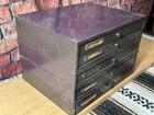 Vintage Metal Watch Cabinet With Watch Parts