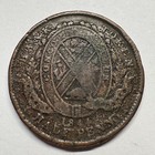 1844 Bank Of Montreal Canada 1 2 Penny - Beautiful Coin -  b-072