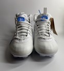 Nike Men 6 women 7 5 Huarache Elite Mid Lax Lacrosse Cleats Unc Blue Fv6146-103