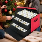  Christmas Ornament Storage Box With Adjustable Dividers  Large Holiday 