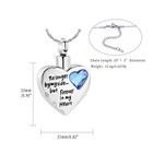 Heart Cremation Jewelry For Ashes Keepsake For Human   Pet Memorial Keepsake Urn