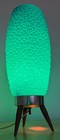 Vintage Mcm Plastic Bubble Beehive Lamp Mid Century Modern Lighting Turquoise