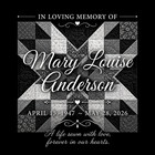 Custom Human Memorial Stone Granite Grave Marker Photo Engraved 12x12 Police
