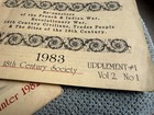 Lot 4 F i French Indian War Magazines 1983 Reenactors Military  corbett  History