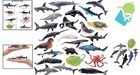 Educational 24pc Sea Animal Figurine Set - Perfect For Cakes And School Projects