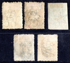Ceylon 1857-1866 S g   3  S g   50 Yellow Green   Bottle Green S g   54    59