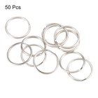 50pcs Split Key Rings 20mm Open Jump Connector  Nickel Plated Iron